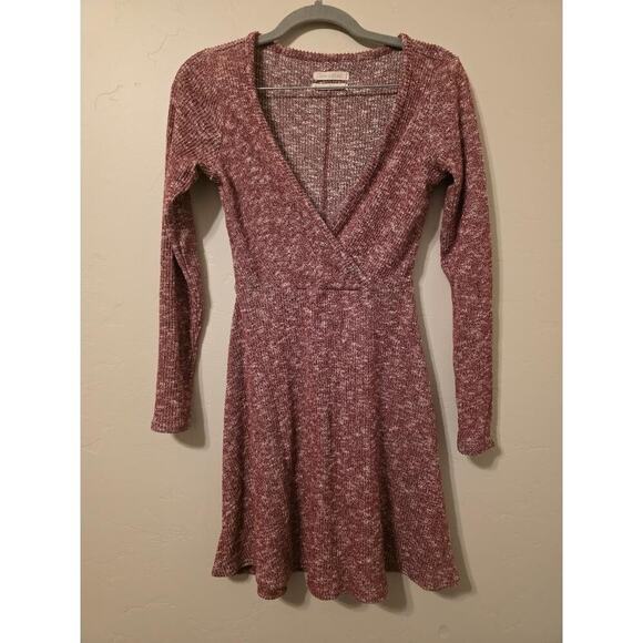 Urban Outfitters Dresses & Skirts - 🧵🍷 Urban Outfitters Ribbed Knit Wrap Dress – XS/TP